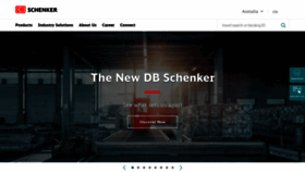 What Dbschenker.com.au website looked like in 2020 (3 years ago)