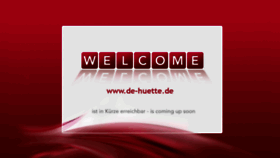 What De-huette.de website looked like in 2020 (3 years ago)