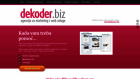 What Dekoder.biz website looked like in 2020 (3 years ago)