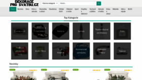 What Dekoraceprosvatbu.cz website looked like in 2020 (3 years ago)