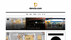 What Dencio.com website looked like in 2020 (3 years ago)