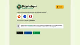 What Decentraleyes.org website looked like in 2020 (3 years ago)