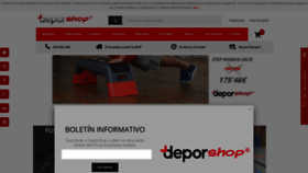 What Deporshop.es website looked like in 2020 (3 years ago)