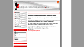 What Designerschnaeppchen.de website looked like in 2020 (3 years ago)