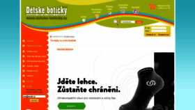What Detske-boticky.cz website looked like in 2020 (3 years ago)