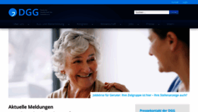 What Dggeriatrie.de website looked like in 2020 (3 years ago)