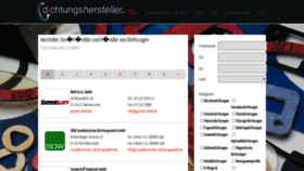 What Dichtungshersteller.info website looked like in 2020 (3 years ago)