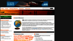 What Dieauswanderer.net website looked like in 2020 (3 years ago)