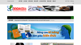 What Diendan.edu.vn website looked like in 2020 (3 years ago)