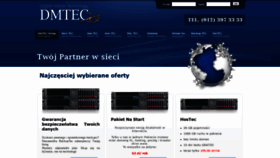 What Dmtec.pl website looked like in 2020 (3 years ago)