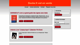 What Docks.fr website looked like in 2020 (3 years ago)