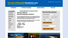 What Dominicanrepublicvacations.com website looked like in 2020 (3 years ago)