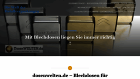 What Dosenwelten.de website looked like in 2020 (3 years ago)