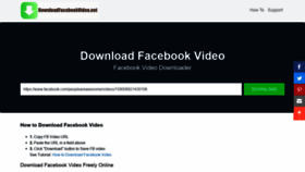 What Downloadfacebookvideo.net website looked like in 2020 (3 years ago)