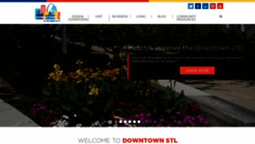 What Downtownstl.org website looked like in 2020 (3 years ago)