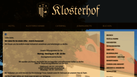 What Dresden-klosterhof.de website looked like in 2020 (3 years ago)