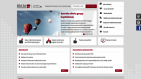 What Dsa.pl website looked like in 2020 (3 years ago)
