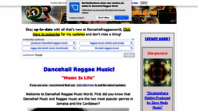 What Dancehallreggaeworld.com website looked like in 2020 (3 years ago)