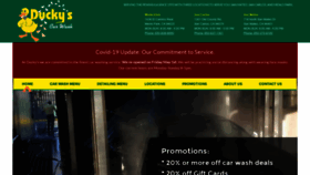 What Duckyscarwash.com website looked like in 2020 (3 years ago)