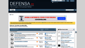 What Defensa.pe website looked like in 2020 (3 years ago)