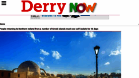 What Derrynow.com website looked like in 2020 (3 years ago)