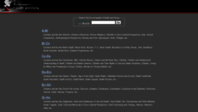 What Deathreference.com website looked like in 2020 (5 years ago)