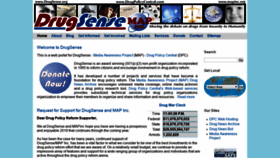 What Drugsense.org website looked like in 2020 (3 years ago)