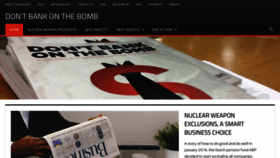 What Dontbankonthebomb.com website looked like in 2020 (3 years ago)