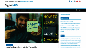 What Digitalmib.com website looked like in 2020 (5 years ago)