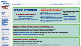 What Drmyhill.co.uk website looked like in 2020 (3 years ago)
