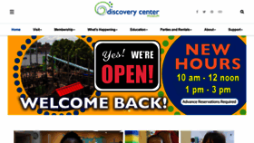 What Discoverycentermuseum.org website looked like in 2020 (3 years ago)