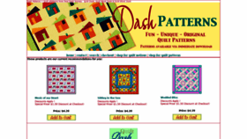 What Dashpatterns.com website looked like in 2020 (3 years ago)