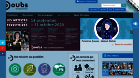 What Doubs.fr website looked like in 2020 (3 years ago)