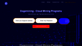 What Dogemining.cloud website looked like in 2020 (3 years ago)