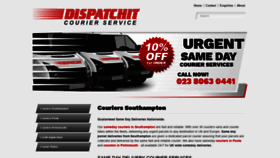 What Dispatchit-couriers.co.uk website looked like in 2020 (4 years ago)