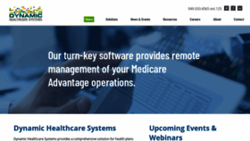 What Dynamichealthsys.com website looked like in 2020 (3 years ago)