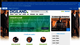 What Digiland.libero.it website looked like in 2020 (3 years ago)