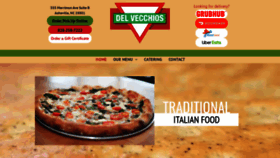 What Delvecchiositalian.com website looked like in 2020 (3 years ago)