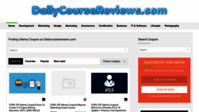 What Dailycoursereviews.com website looked like in 2020 (3 years ago)