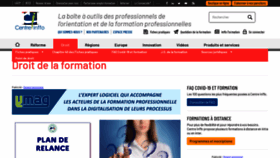 What Droit-de-la-formation.fr website looked like in 2020 (3 years ago)