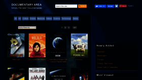 What Documentaryarea.tv website looked like in 2020 (3 years ago)