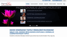 What Dermalux.hu website looked like in 2020 (3 years ago)