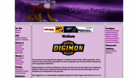 What Digimon-paradijs.nl website looked like in 2020 (3 years ago)