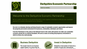 What Derbyshireeconomicpartnership.org.uk website looked like in 2020 (3 years ago)