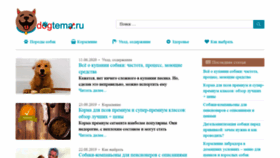 What Dogtema.ru website looked like in 2020 (3 years ago)