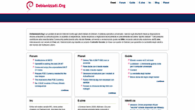 What Debianizzati.org website looked like in 2020 (4 years ago)