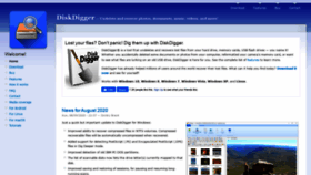 What Diskdigger.org website looked like in 2020 (3 years ago)