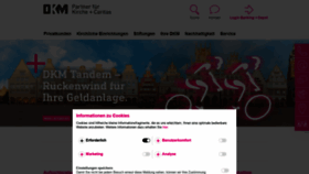 What Dkm.de website looked like in 2020 (3 years ago)
