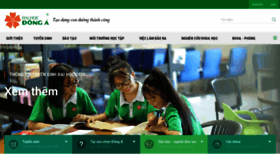 What Donga.edu.vn website looked like in 2020 (3 years ago)