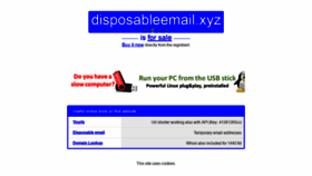 What Disposableemail.xyz website looked like in 2020 (3 years ago)